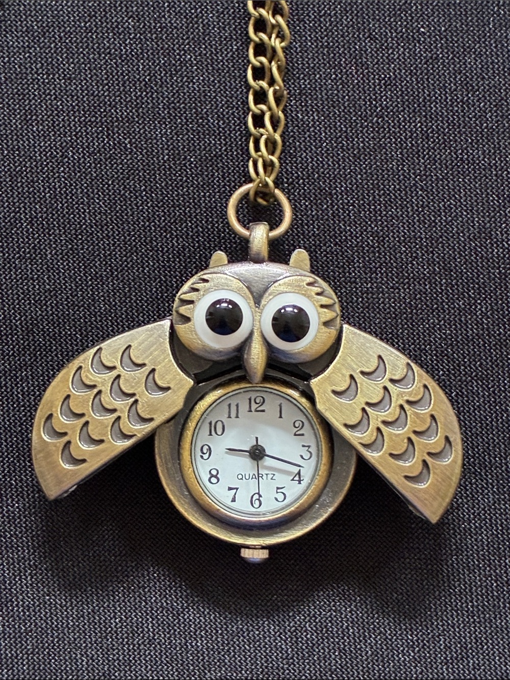 Gold Owl Pendant Necklace - Women Jewelry